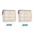 thumbnail image 7 of FORMRS 15-15.6 inch Laptop Sleeve Case Soft Carrying Quilted Computer Bag Cover, Beige Nautical Pattern, 7 of 7