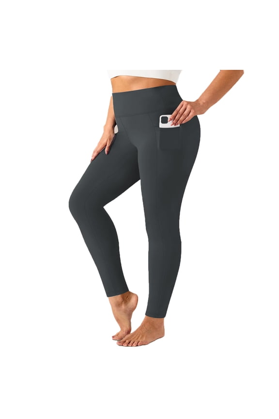Women Seamless Workout Leggings with Pockets Butt Lifting Gym Leggings High Waisted Yoga Pants