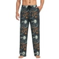 thumbnail image 4 of Halloween Horror Haunted House Mens Pajama Pant Sleep and Lounge Bottons with Pockets, 4 of 7