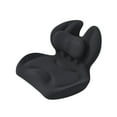 thumbnail image 4 of Cojín de asiento con soporte para la espalda, funda extraíble, cojín suave y versátil para silla Negro, 4 of 9