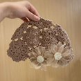 thumbnail image 6 of for Women Summer Flowers Lace Skullies Hat Knitted Hat Beret Cap Hollowed Out YELLOW, 6 of 8