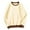 Beige, variant on FINALGANG New Sweatshirts For Women Solid Color Patchwork Long Sleeve O-Neck Drop Shoulder Pullover Adult Durable Sunsuit Clothes