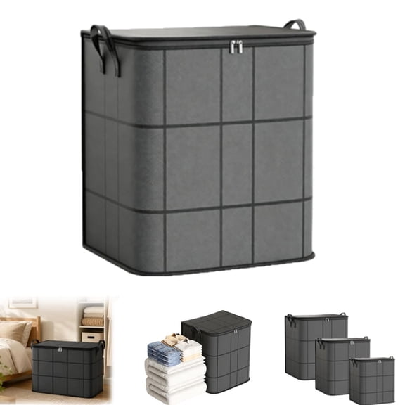 180l Beverly Goods Foldable Storage Bags, Xxl Heavy Duty Fabric Organizer Bins with Reinforced Handles & Sturdy Zipper for Quilts, Blankets, Clothes, Foldable Closet Storage Container