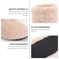 thumbnail image 3 of COOPHYA 1 Pair Comfy Boots Winter Floor Boots Simulation Rabbit Wool Camel Breathable for Indoor Shoes, 3 of 6