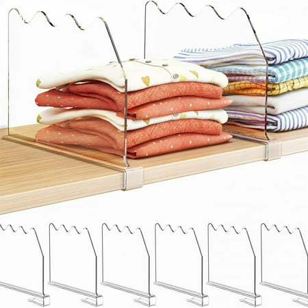 

Gobwell Clearance Deal! Shelf Dividers for Closet Organization. Shelf Dividers for Closet Organization Wire Shelving