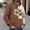 Coffee, variant on Timoontee Men's Sweatshirts Loose Long Sleeve Smile Face Print Pullover Tops Fall Winter Casual Hoodies Color Block Kangaroo Pocket Hooded Sweatshirts Beige XXL