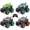 thumbnail image 2 of 1:18 2.4g Remote Control Shark Head Monster-Car 360 Degree Rotating Dance Stunt Spray Car With Lights, 2 of 6