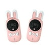 Rinhoo Children Walkie Talkie 3km LED Animal Shape Interphone LCD Display Portable Transceiver Intercom, Pink