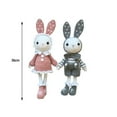 thumbnail image 3 of VONKY Handmade Crochet Kit for Beginner Cute Rabbits All in Learn to Crochet Grey and Pink, 3 of 6