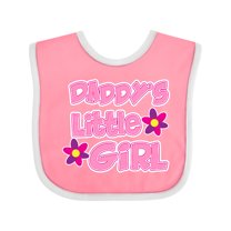 Inktastic Daddy's Little Girl Girls Baby Bib