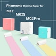 thumbnail image 4 of Phomemo Colorful Thermal Paper for Phomemo-M02/M02S Pocket Printer, Black Character on Yellow/Blue/Pink, Non-Adhesive,, 4 of 4