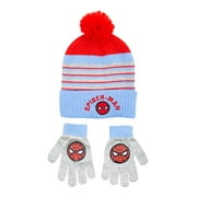 Boys Spider-Man 2-Piece Beanie Style Hat and Glove Set