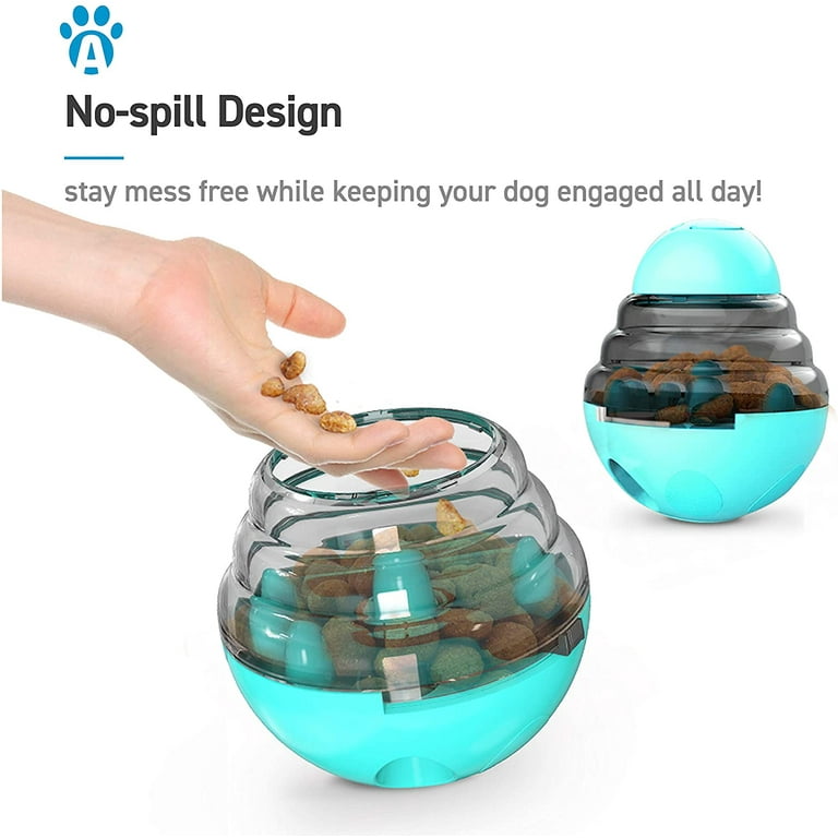ANYPET Dog Tumbler Interactive Treat Ball, Slow Food Dispensing Toy,  Perfect Dog Gift for Large Or Small Dogs 