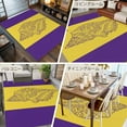 thumbnail image 6 of Yellow Purple Conch 5x8 Area Rugs, Summer Beach Coastal Modern Art Non-Skid Rubber Backing Large Rectangle Rugs - Living Room Bedroom Home Office, Indoor Floor Mat Carpets Washable Rug, 6 of 9