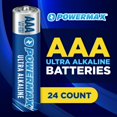 thumbnail image 2 of Powermax 24 pilas triple AAA, batería alcalina de larga duración, vida útil de 10 años, embalaje resellable, 2 of 5