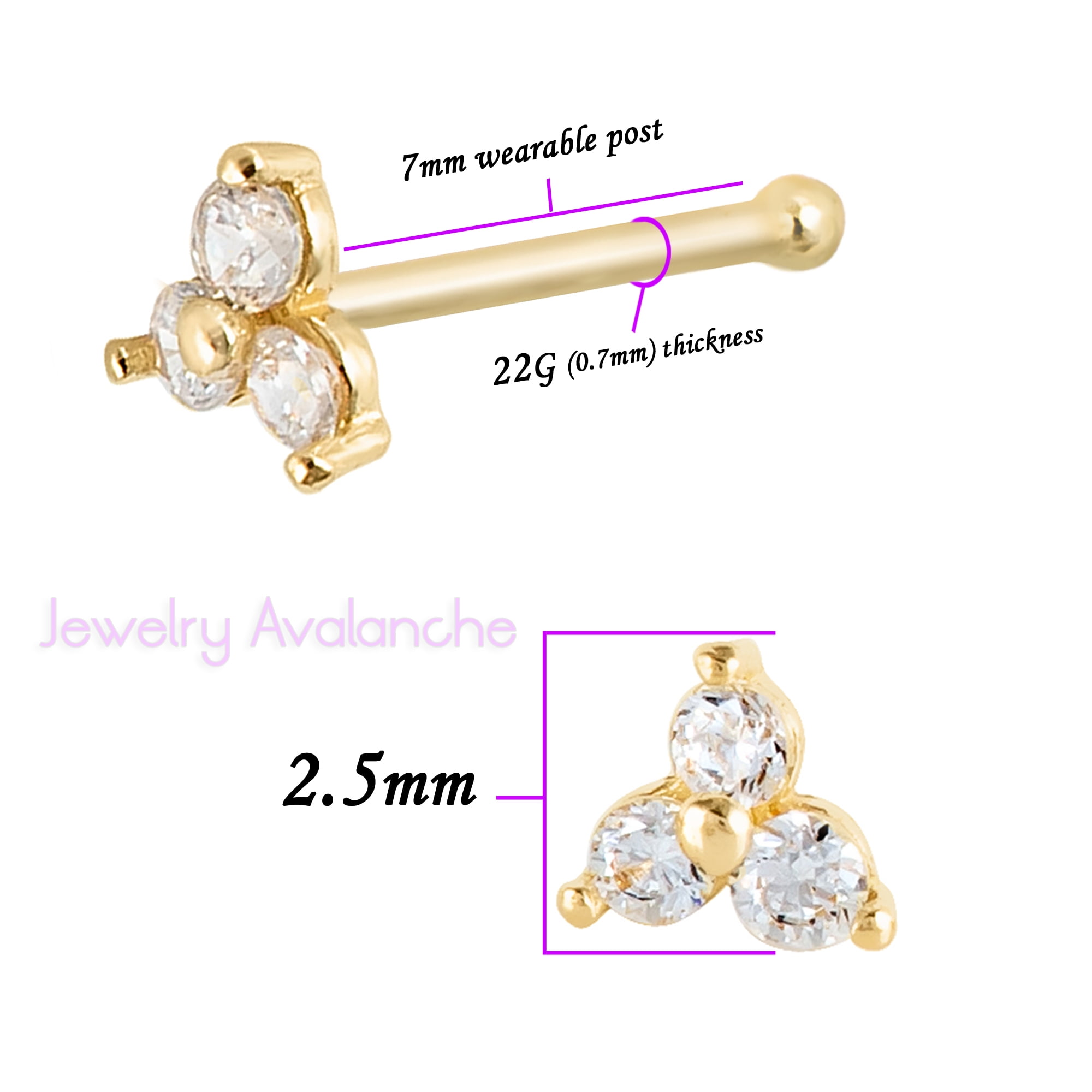 Golden Polished Stone Studded Clip on Nose Ring : JKC6277
