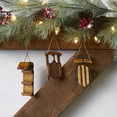 thumbnail image 2 of Melrose Set of 12 Sled Wooden Christmas Ornaments 5.75", 2 of 5