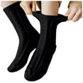 thumbnail image 2 of NTACZA Fuzzy Women Socks Size 10-13 Crew Black Thick Socks Warm Soft Fleece Socks Women Free Size, 2 of 7