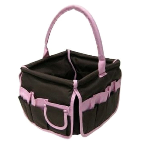 Neatnix Square Stuff Bucket Brown with Light Pink