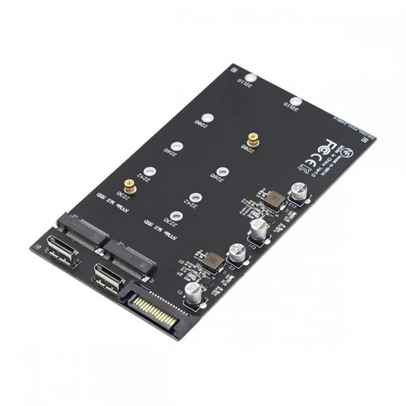 SFF-8611 SFF-8612 Oculink to Dual M.2 NVME NGFF M-Key PCIe SSD 2280 22110mm Adapter for Mainboard