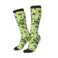 thumbnail image 2 of Daiia Sports Socks Avocado With Seeds Printed Novelty Crew Socks for Men Women Knee High Socks Cotton Socks Soft & Breathable Support Unisex Socks, 2 of 9