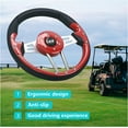 thumbnail image 6 of 10L0L RED Golf Cart Steering Wheel Fit EZGO TXT RXV Club Car DS Precedent Yamaha -12.5 inch Golf Cart Accessories, 6 of 7