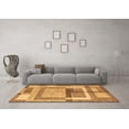 thumbnail image 3 of Ahgly Company Indoor Rectangle Abstract Brown Modern Area Rugs, 8' x 10', 3 of 4