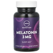MRM Nutrition Melatonin, 3 mg, 60 Vegan Capsules