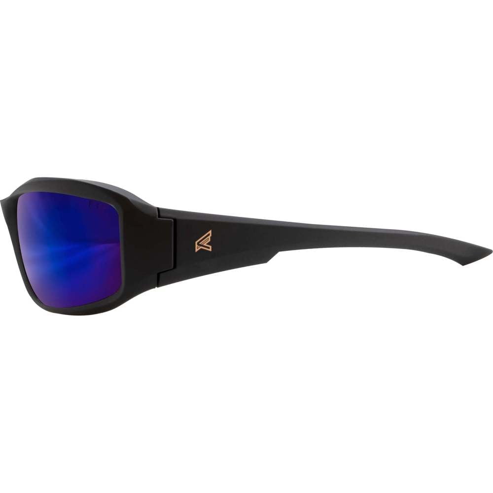 Edge Eyewear XB138 Safety Glasses, Traditional Blue Mirror Polycarbonate Lens