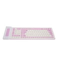 thumbnail image 1 of Wireless Silicone Keyboard 107 Keys 2.4G Wireless USB Foldable Waterproof Dustproof Two Colors Silent Keyboard for PC Laptop, 1 of 7