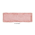 thumbnail image 3 of Better Trends 20" x 60" Bathroom Runner Mat, 100% Cotton Non-Slip Bath Rug, Water Absorbent, Machine Washable for Bathroom and Shower Use, Pink Shaggy Border Collection, 3 of 6