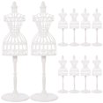 thumbnail image 1 of 10pcs ropa de muñeca maniquí de vestido de muñeca forma de pantalla de vestidos de muñeca stands modelo de vestidos de muñeca, 1 of 8