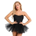 thumbnail image 2 of Alvivi Women Ballet Dance Leotard Tutu Dress Ballerina Swan Lake Costumes Performance Dancewear Black XXL, 2 of 7