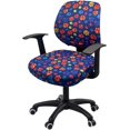 thumbnail image 1 of Office Chair Cover Stretchable Computer Desk Chair Seat Covers 2 Piece Waterproof Swivel Chair Protective Slipcover, 1 of 6