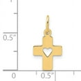 thumbnail image 3 of 14k Polished Cross with Heart Pendant, 3 of 3