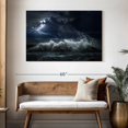 thumbnail image 3 of Elephant Stock Seascape Lightning Storm Wall Art - Horizontal Canvas Wall Art - Living Room Wall Decor - Beach Canvas - Blue And Beige Decor - 48" x 32", 3 of 8