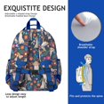 thumbnail image 5 of Beagle Dog Dog and Flower Backpack for School,Cute School Bag,Schoolbag with Adjustable Shoulder Straps & Padded Back,15.25"x11.5"x5.25", 5 of 6