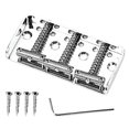 thumbnail image 1 of Guitar Replacement Parts Guitar Tailpiece Electric Guitar Silver Metal Sound Quality Improvement 1 Set, 1 of 5