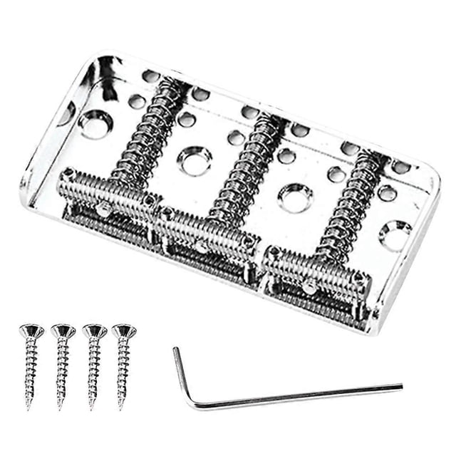 Guitar Replacement Parts Guitar Tailpiece Electric Guitar Silver Metal Sound Quality Improvement 1 Set