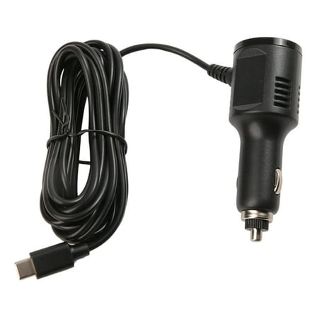 Long Type C Car Charging 12V 24V Vehicle Charging Cable With Double USB Port Overcurrent Overvoltage Protections