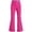 Hot Pink, variant on lnmuld Kids High Waist Flared Leggings with Interlocking Heart Print Blue,5-6 Years