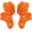Orange, variant on Leander Boho Flower Earrings for Women, Gold Plated Enamel Floral Statement Dangle Earrings, Lightweight Hypoallergenic Drop Earrings for Daily Wear, Vacation & Special Occasions