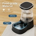 thumbnail image 3 of Nomipaw Cat Dog Feeder and Waterer - Automatic Gravity Feeding - Two-in-One - 1.6 Gallon Each Feeder - Dark Blue, 3 of 7