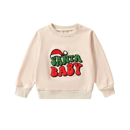 

Spring and Autumn Baby Towel Embroidered Alphabet Print Cartoon Sweatshirt Cute Christmas Hoodie Long Sleeve Pullover Boys Sweatshirt 5t Girls Clothes Fall Pumpkin Patch Hoodie