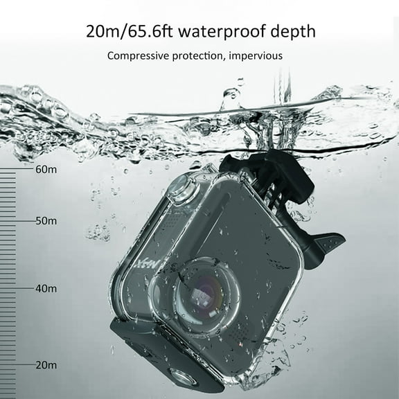 Camera que protege la Caja de Buceo, la exquisita Pantalla Táptil a Prueba de Rasanños de la Cubierta posterior de la Cámara Trasera para Nadar