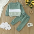thumbnail image 5 of Ketyyh-chn99 Toddler Boy Clothes Fall Outfits Baby Pullover Pants Sets Kids Winter 2Pcs Sweatsuit Green,110, 5 of 5