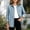 Light Blue, variant on Girls Denim Jackets Long Sleeve Lapel Casual Loose Fit Button Up Kids Fall Jacket Blue 6-14