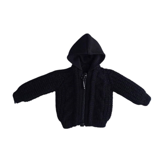 Figuras de acción de suéter a escala 1/12, ropa DIY, decoración de muñecas con estilo, disfraces en miniatura, regalos para niños y adultos, ropa para negro
