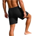 thumbnail image 4 of Yievot Athletic Shorts for Men Drawstring Elastic Waist Gym Sport Running Shorts with Zipper Pockets, 4 of 9