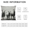 thumbnail image 5 of Fenyluxe Sheep Pillow Covers for Couch Sofa Indoor Outdoor, High-Quality 1PC Square Design Short Plush Pillow Case for Car Bedroom, Easy to Change 12x12in, 5 of 5